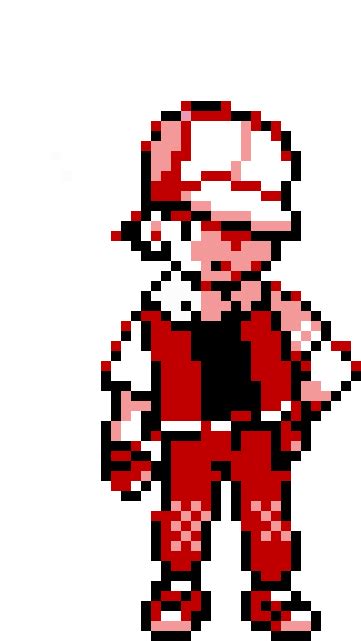 Download Pokemon Trainer Red - Pokemon Trainer Red Pixel Art PNG Image with No Background ...
