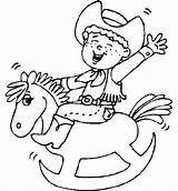 Kids Cowboy Coloring Pages sketch template
