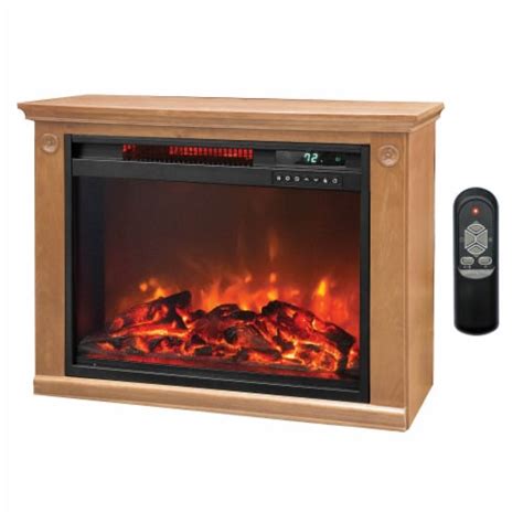 Lifesmart Square Fireplace Heater - Medium Oak, 1 ct - Harris Teeter