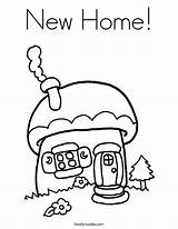 New Home Coloring Page  Twisty Noodle sketch template