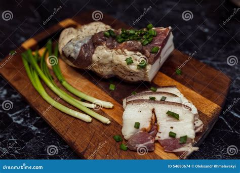 Salo. Ukrainian National Dish Stock Photo - Image of diet, garlic: 54680674