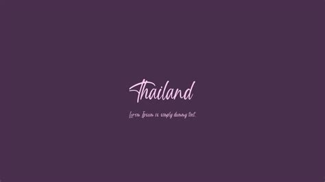 Thailand Font : Download Free for Desktop & Webfont