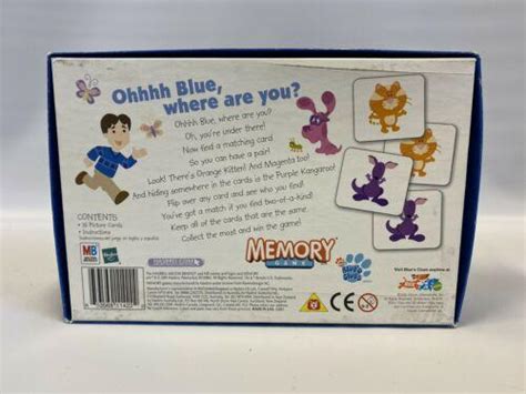 Blue's Clues Memory Game Nick Jr Nickelodeon Match Board Game Near ...