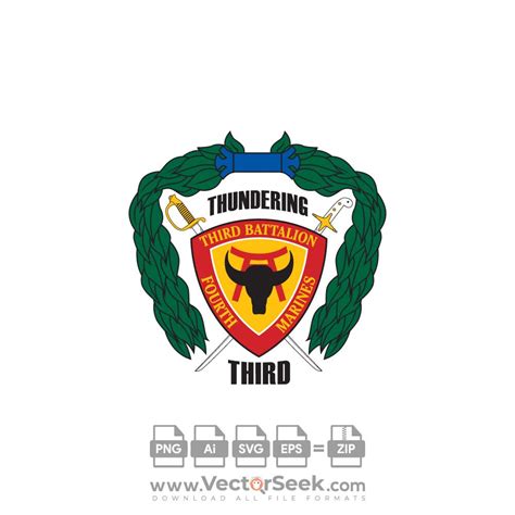 3rd Battalion 4th Marine Regiment USMC Logo Vector - (.Ai .PNG .SVG .EPS Free Download)