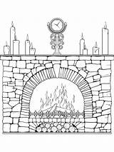 Fireplace 7 Coloring Page  Free Printable Pages For Kids sketch template