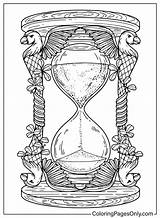 Old Hourglass  Free Printable Coloring Pages sketch template