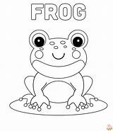 Cute Frog Coloring Pages Free Printable For Kids sketch template