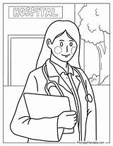 22 Doctor & Nurse Coloring Pages Free PDF Printables sketch template