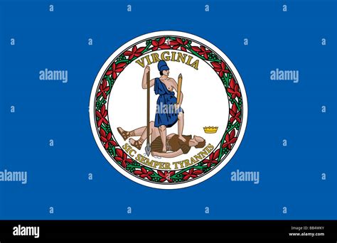 Virginia state flag Stock Photo - Alamy