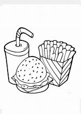 Coloring Pages  Printable Burger For Kids sketch template
