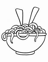 Noodles coloring Page sketch template