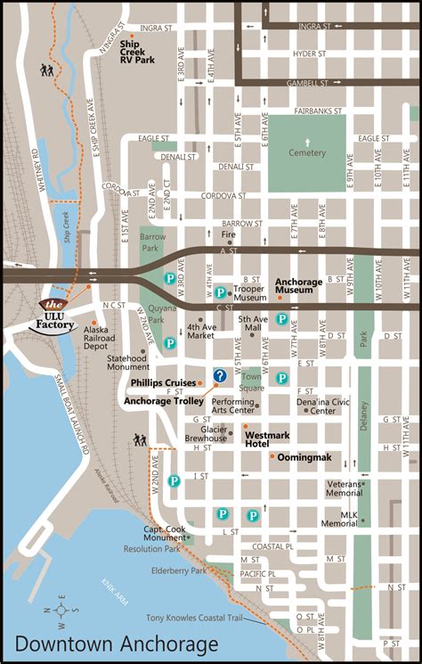 Alaska Maps of cities, towns and highways