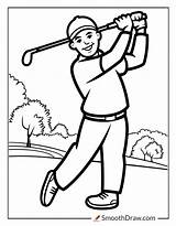 22 Golf Coloring Pages Free Printables  Smooth Draw sketch template