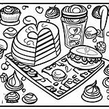 Desenho Para Colorir Doces sketch template
