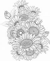 The Joy Of Coloring Sunflower Book Pages For All Ages sketch template