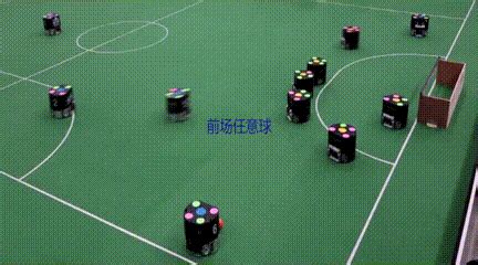 The competition site of world Robocup small group soccer robots