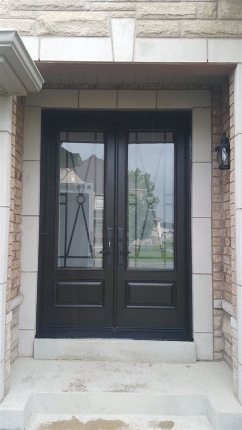 Fiberglass Front Entry Double Door - Modern Doors