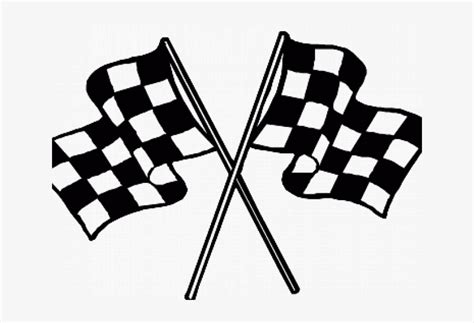 Finish Line Clipart Flag - Cartoon Checkered Flag PNG Image ...