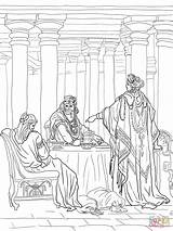 Esther Accusing Haman coloring page  Free Printable Coloring Pages sketch template