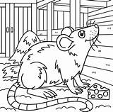 Mouse Coloring Page For Kids 8208882 Vector Art At Vecteezy sketch template
