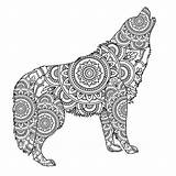 Cool Wolf Mandala Coloring Page  Download Print Or Color Online For Free sketch template