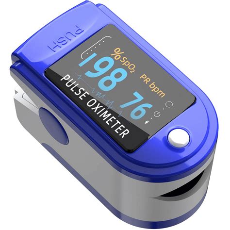 Fingertip Pulse Oximeter Blood Oxygen Meter SpO2 Monitor, Blood Oxygen Saturation Monitor SpO2 ...