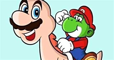 Mario & Yoshi Fan-Art Pulls a Body-Swap Switcheroo and It's Disturbing