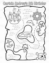 Treasure Map Coloring Pages Printable sketch template