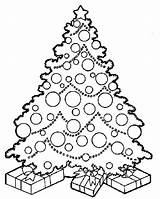 Christmas Tree Coloring Pages Printables sketch template