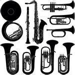 silhouette tuba clipart - Clip Art Library