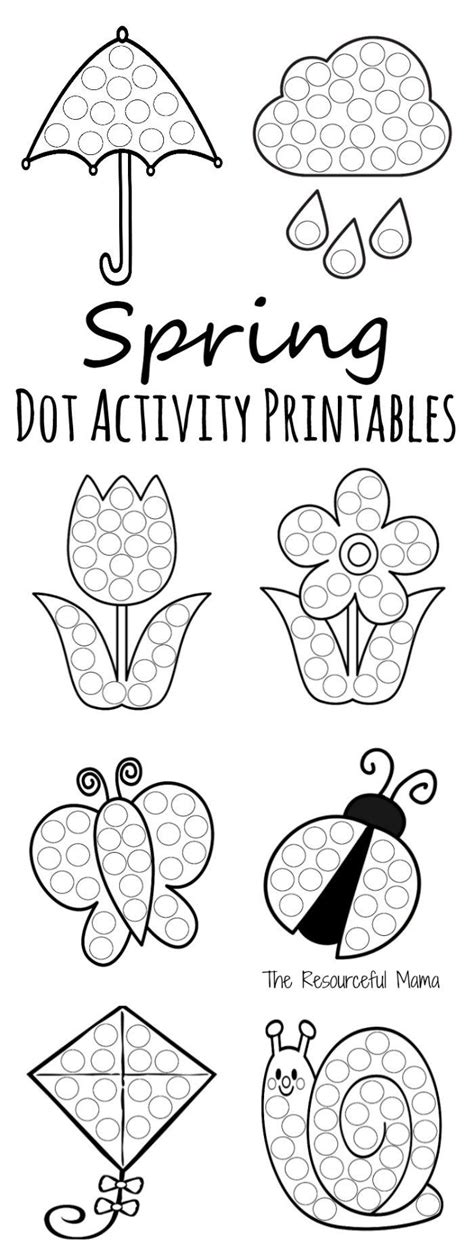 Spring dot activity printables – Artofit