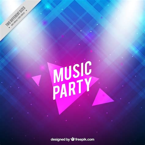 Free Vector | Abstract and shiny music party background