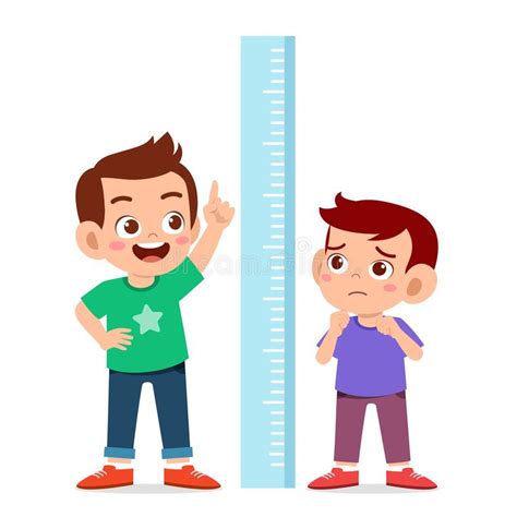 happy-cute-kid-boy-measure-height-together-vector-happy-cute-kid-boy-measure-height-together ...