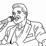 Página Para Colorear De Cantante Famoso 2951 2353 sketch template