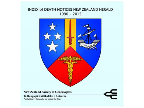 Index of Death Notices New Zealand Herald (2019) - NZ Society of ...