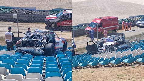 Scary: Race car lands in spectator area after high-speed crash during ...