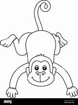 Printable Cartoon Monkey Coloring Page For Kids 2 Supplyme sketch template