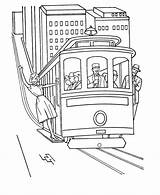 Trolley Car Coloring Page Pages sketch template