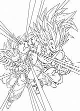Vegeta Super Saiyan 4 Coloring Pages sketch template