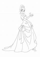 Princess Tiana And Prince Naveen As A Frog Coloring Pages  2 Free sketch template