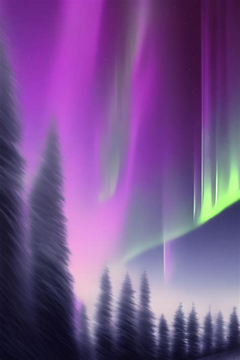 Aurora borealis, winter, vivid, moon, foggy sky. | Wallpapers.ai