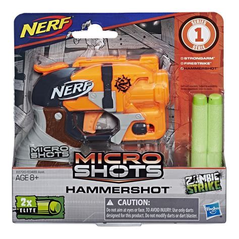 NERF MicroShots Zombie Strike Hammershot - Blaster-Time