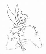 Coloring Pages  Cute Tinkerbell sketch template