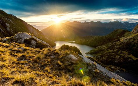 Fiordland Mountain Sunrise, HD Nature, 4k Wallpapers, Images ...