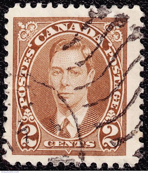 2¢ King George VI 1937, King George VI - Canada - Stamp - 3918