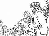 Peter And Cornelius Bible Coloring Page Sketch sketch template