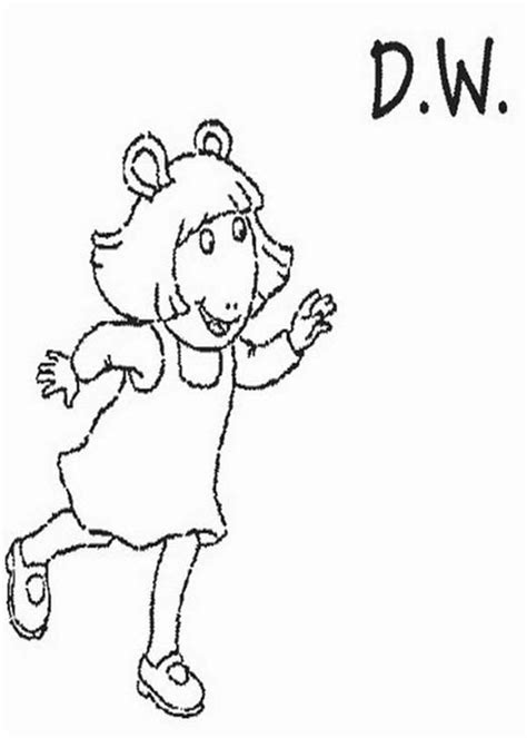 Arthur And Dw Coloring Pages