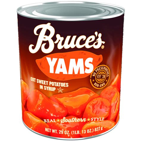 Bruce's Yams Cut Sweet Potatoes in Syrup, 29 oz., Can - Walmart.com