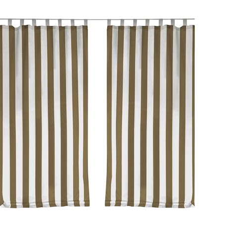 Elrene Home Fashions 95-in Natural Light Filtering Top Tab Single Curtain Panel in the Curtains ...