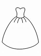 Draw Easy Wedding Dress Coloring Page  Free Printable Pages sketch template